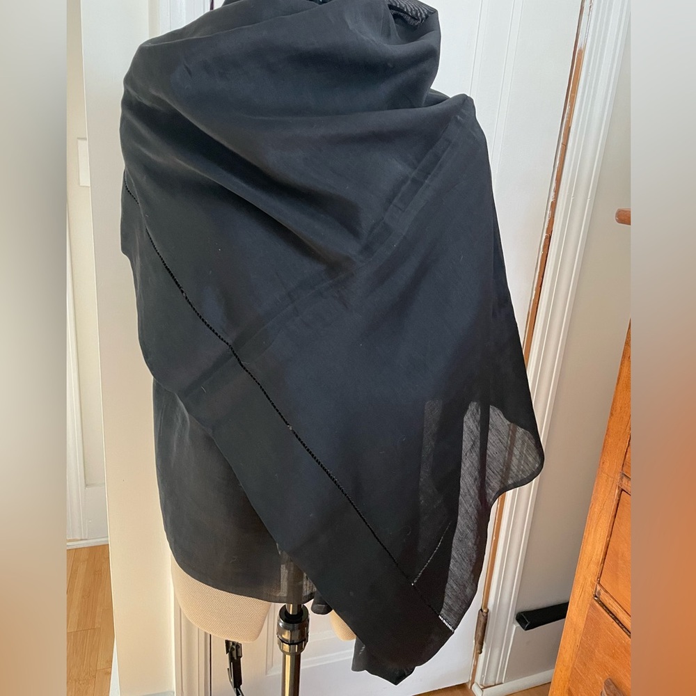 Antique Black Shawl Wrap